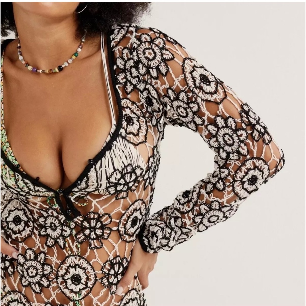 For Love & Lemons Kaya Long Sleeve Mini Dress